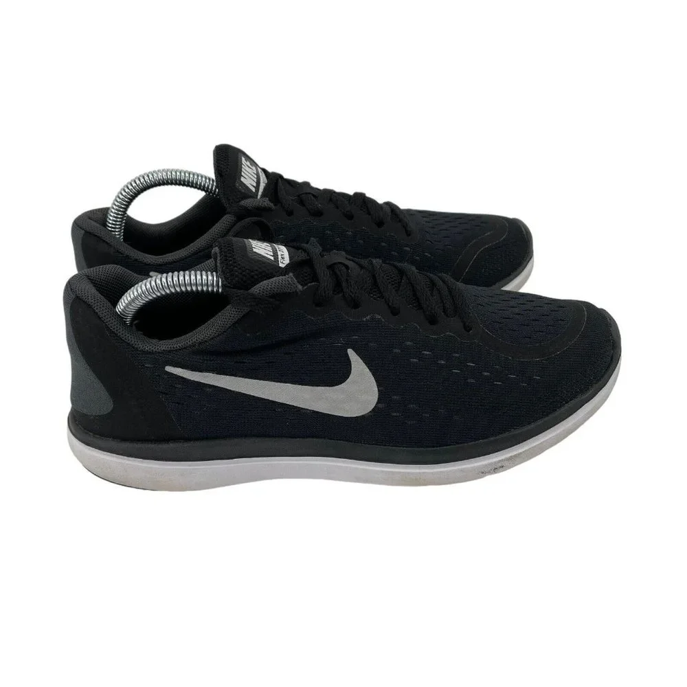 Nike Flex Black 904236-001 Junior Trainers Size‎ 5 Black White Sneakers Shoes